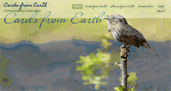 Desktop Screenshot of cardsfromearth.com